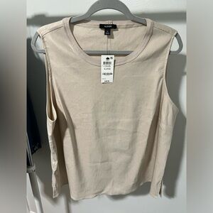 NWT Alfani Linen Blend Top